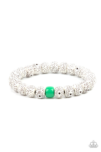 ZEN Second Rule Paparazzi Green Stone Bracelet