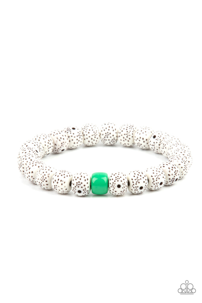 ZEN Second Rule Paparazzi Green Stone Bracelet