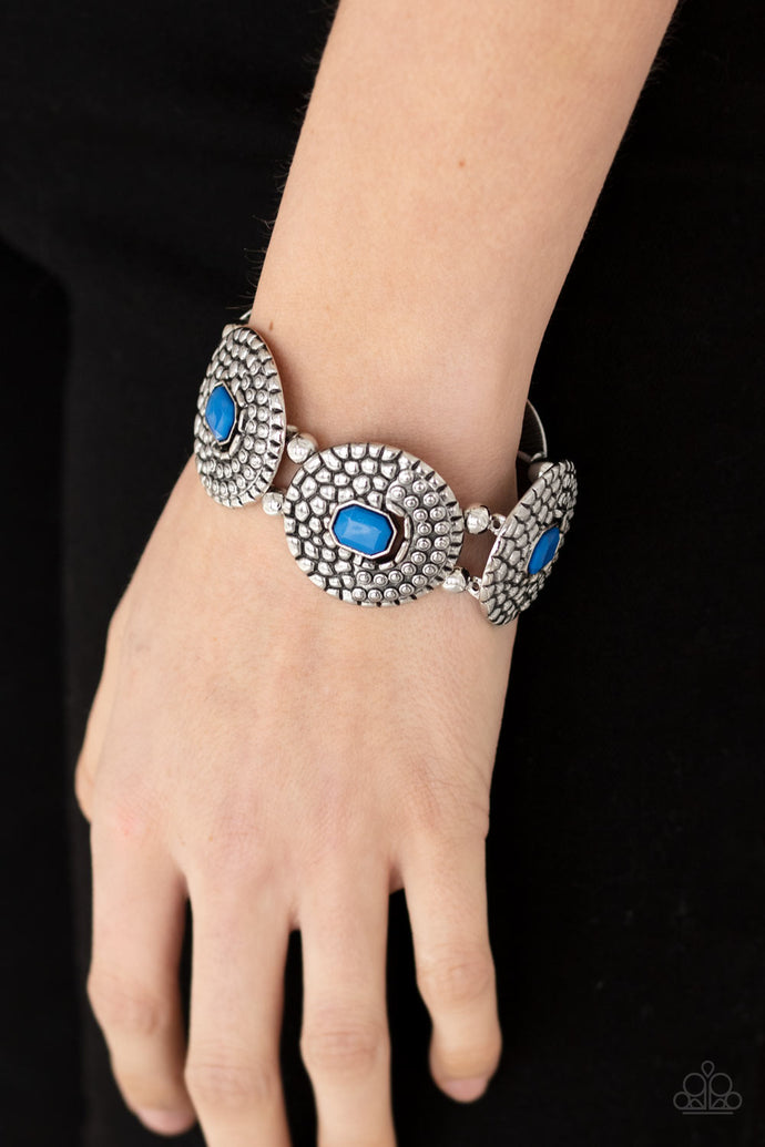 Prismatic Prowl Paparazzi Blue Bracelet
