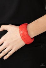 Load image into Gallery viewer, Raise The BARBADOS Paparazzi Red Wood Bracelet
