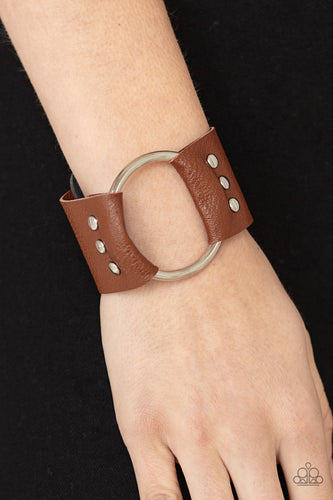 Moto Mayhem Paparazzi Brown Bracelet