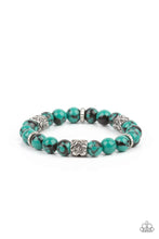 Load image into Gallery viewer, Garden Zen Paparazzi Black Green Bead Bracelet
