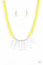 Load image into Gallery viewer, Icy Intimidation Paparazzi Yellow Necklace