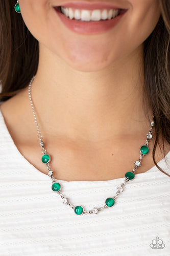 Inner Illumination Paparazzi Green Bling Necklace