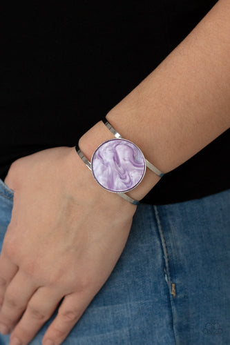 Colorful Cosmos Paparazzi Purple Bracelet