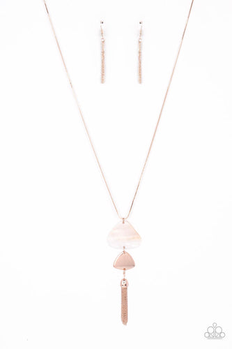 TIDE You Over Paparazzi Rose Gold Necklace