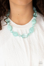 Load image into Gallery viewer, Staycation Stunner Paparazzi Blue Stone Necklace