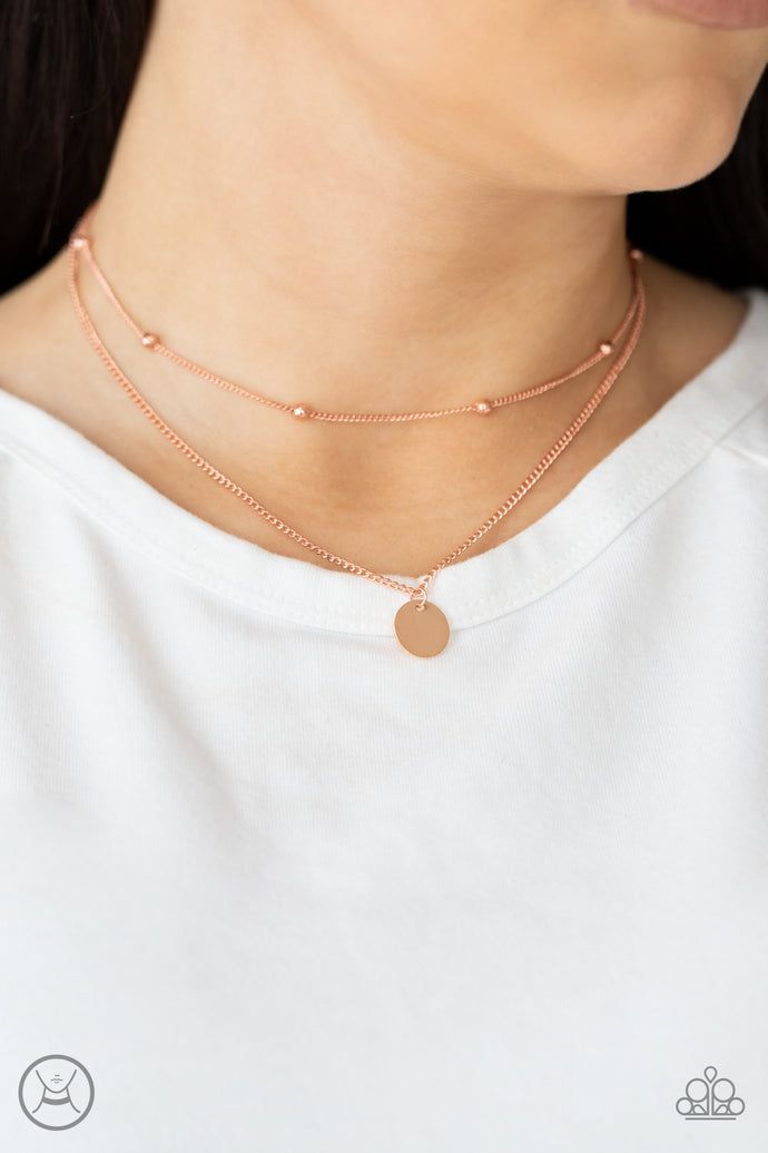 Modestly Minimalist Paparazzi Copper Necklace