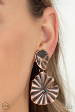 Load image into Gallery viewer, Empress Of The Amazon Paparazzi Copper Clip On Earrings
