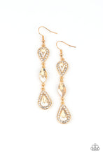 Load image into Gallery viewer, Test of TIMELESS Paparazzi Gold Earrings