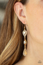 Load image into Gallery viewer, Test of TIMELESS Paparazzi Gold Earrings