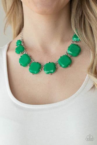 Prismatic Prima Donna Paparazzi Green Necklace