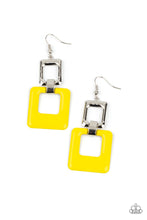 Load image into Gallery viewer, Twice As Nice Paparazzi Yellow Earrings