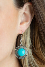 Load image into Gallery viewer, Circle The Wagons Paparazzi Blue Stone Necklace