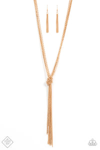 KNOT All There Paparazzi Gold Necklace