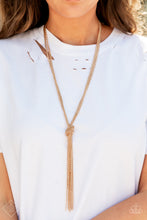 Load image into Gallery viewer, KNOT All There Paparazzi Gold Necklace