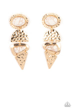 Load image into Gallery viewer, Earthy Extravagance Paparazzi Gold Earrings