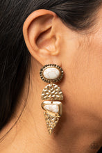 Load image into Gallery viewer, Earthy Extravagance Paparazzi Gold Earrings