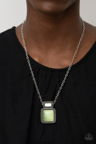 Ethereally Elemental Paparazzi Green Necklace