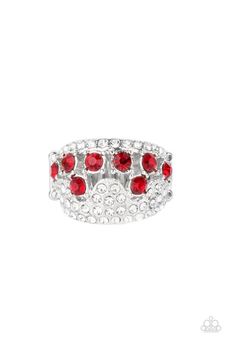 Imperial Incandescence Paparazzi Red Bling Ring