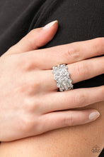 Load image into Gallery viewer, Metro Motivation Paparazzi White Bling Ring