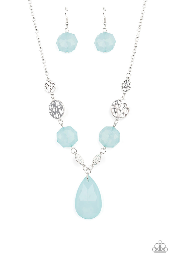 DEW What You Wanna DEW Paparazzi Blue Necklace