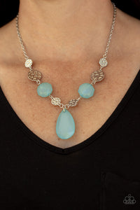 DEW What You Wanna DEW Paparazzi Blue Necklace