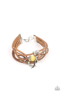 Canyon Flight Paparazzi Yellow Bracelet