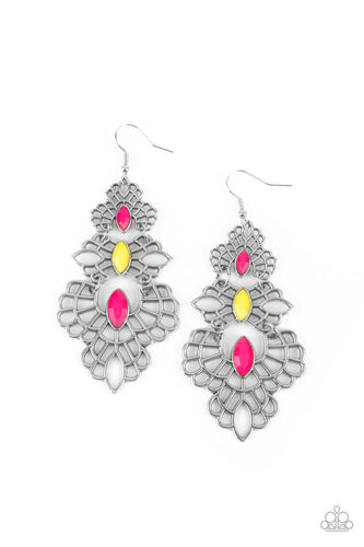 Flamboyant Frills Paparazzi Multi Colored Earrings