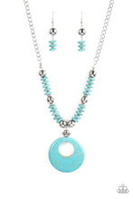 Load image into Gallery viewer, Oasis Goddess Paparazzi Blue Stone Necklace