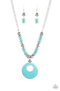 Oasis Goddess Paparazzi Blue Stone Necklace