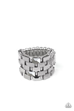 Load image into Gallery viewer, Checkered Couture Paparazzi Silver Ring