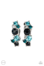 Load image into Gallery viewer, Cosmic Celebration Paparazzi Blue Clip-On Earrings