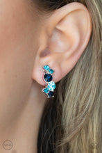Load image into Gallery viewer, Cosmic Celebration Paparazzi Blue Clip-On Earrings