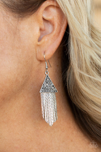 Pyramid SHEEN Paparazzi Silver Earrings