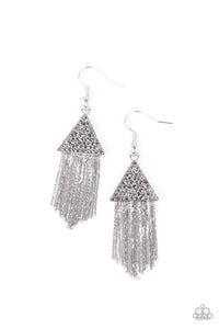 Pyramid SHEEN Paparazzi Silver Earrings
