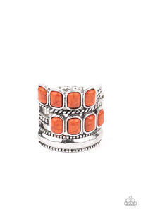 Mojave Monument Paparazzi Orange Ring
