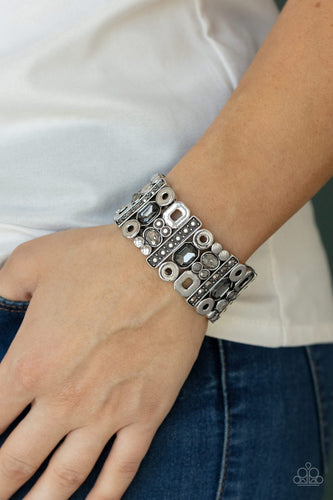Dynamically Diverse Paparazzi Silver Bracelet
