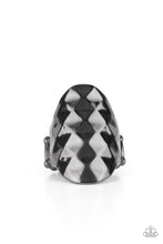Load image into Gallery viewer, Ferociously Faceted Paparazzi Black Ring