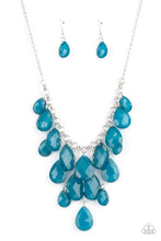 Load image into Gallery viewer, Front Row Flamboyance Paparazzi Blue Necklace