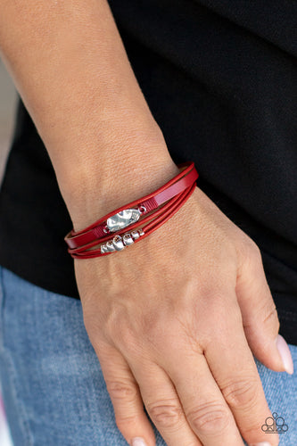 Tahoe Tourist Paparazzi Red Bracelet