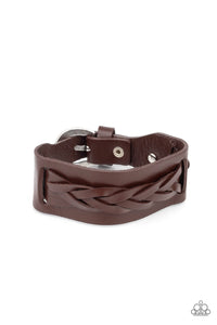 Practical Pioneer Paparazzi Brown Urban Bracelet