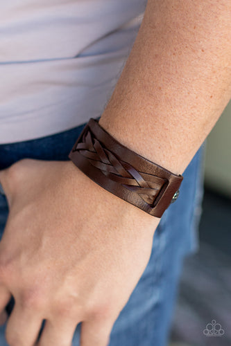 Practical Pioneer Paparazzi Brown Urban Bracelet