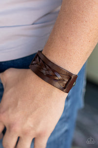 Practical Pioneer Paparazzi Brown Urban Bracelet