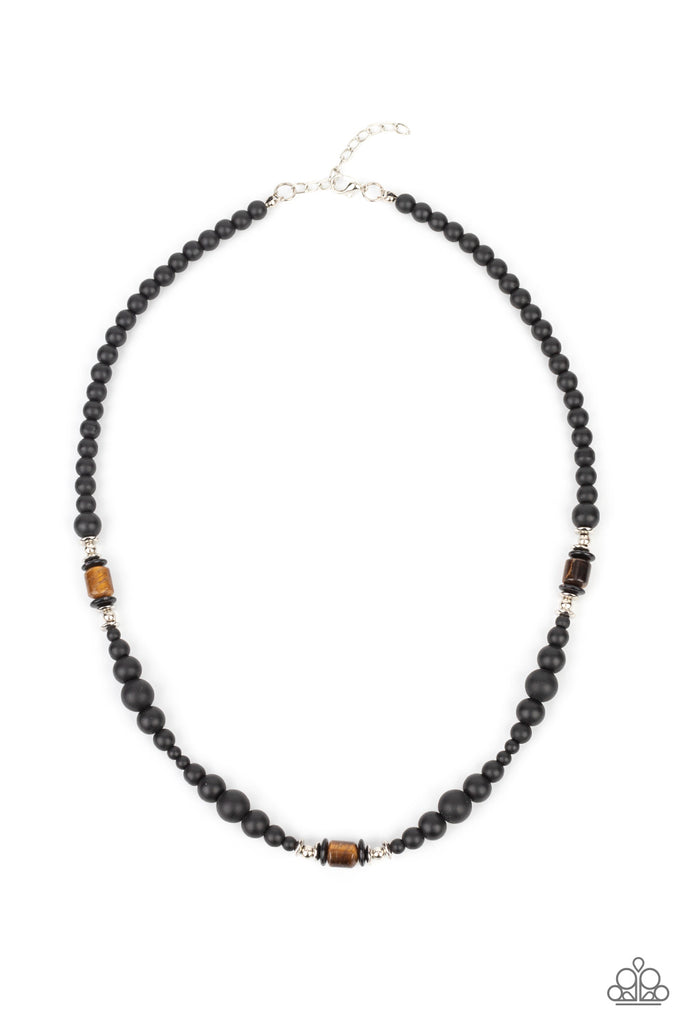 Stone Synchrony Paparazzi Brown Urban Necklace