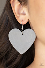 Load image into Gallery viewer, Country Crush Paparazzi Silver Heart Earrings