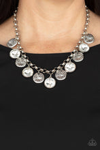 Load image into Gallery viewer, Spot On Sparkle Paparazzi White Bling Necklace