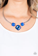 Load image into Gallery viewer, Divine IRIDESCENCE Paparazzi Blue Gem Necklace