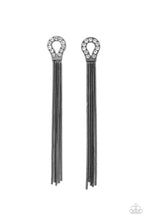 Load image into Gallery viewer, Dallas Debutante Paparazzi Black Bling Earrings
