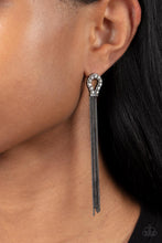 Load image into Gallery viewer, Dallas Debutante Paparazzi Black Bling Earrings